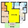 Sunset　Garden 1DKの間取り
