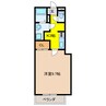 アメニティプレイス 1Kの間取り