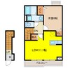 メテオ 1LDKの間取り