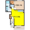 ノイ・シェーネ 1LDKの間取り