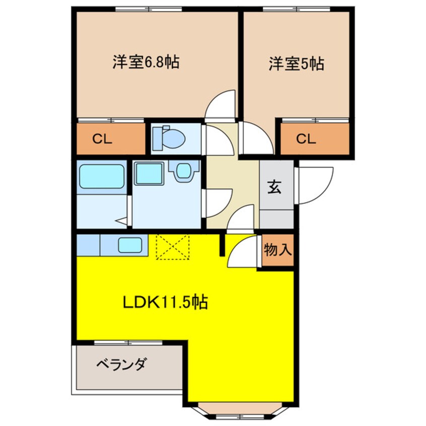 間取図 カーサ・ソフィアA