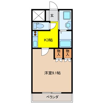 間取図 シェモア