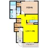 ターンベリー 1LDKの間取り