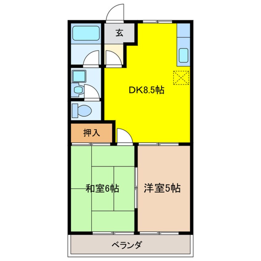 間取図 エスポワールオクダ