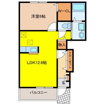 間取図 コートアイリスＡ棟