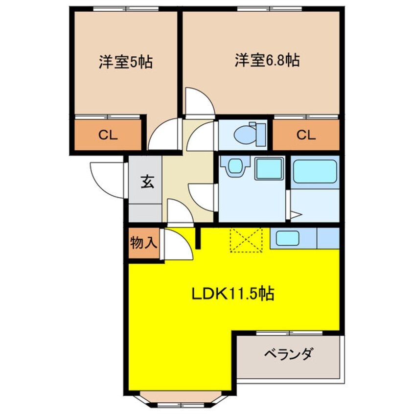 間取図 カーサ・ソフィアB