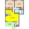 エターナルタウンＢ 2LDKの間取り