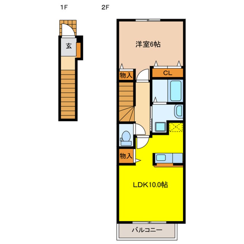 間取図 アイリス　（割田)