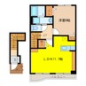 アロー 1LDKの間取り