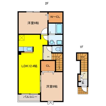 間取図 コートフリージア　Ｂ棟