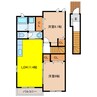 アルバーダ 2LDKの間取り