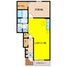 ヴィラルーエＢ 1LDKの間取り