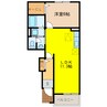 プラシード11 1LDKの間取り