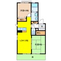 クレールロジュマンＡの間取図