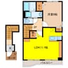ヴィラ・ノーブル 1LDKの間取り