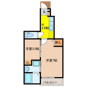 間取図 メゾンジャストＡ