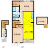イオス本今 2LDKの間取り