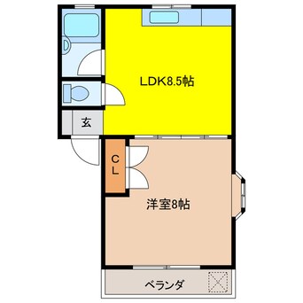 間取図 コウリュウマンションⅠ