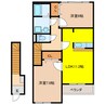 ピアヴィレッジ 2LDKの間取り