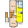 フルハウスＡ 2LDKの間取り