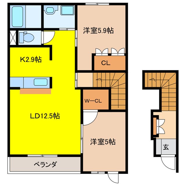 間取り図 リビングストン