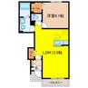 アドラブール 1LDKの間取り