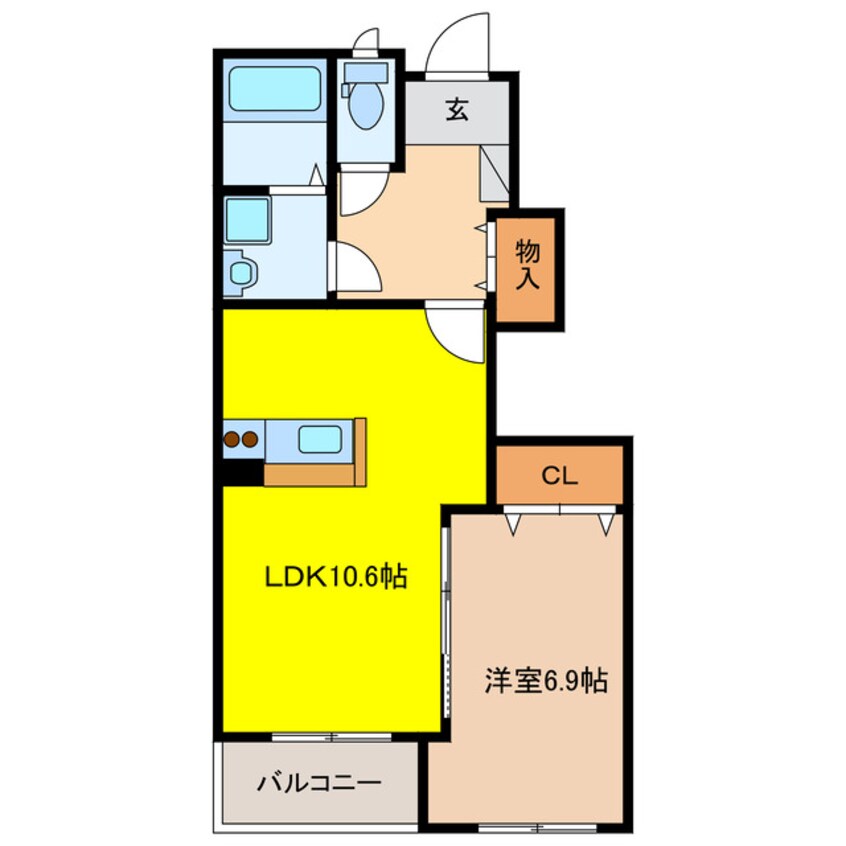 間取図 ブオナ　レーガ　Ⅰ