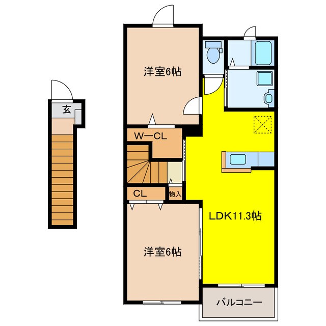 間取り図 サニーサイド　Ａ