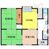横幕様貸家 3DKの間取り