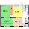 横幕様貸家 3DKの間取り