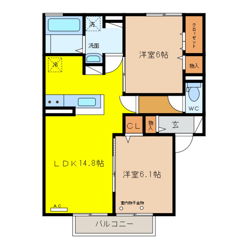 間取図 花水木三番館