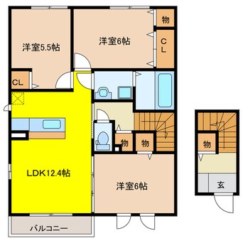 間取図 ＧＲＡＣＥ　ＫＵＭＡＮＯ　Ⅲ