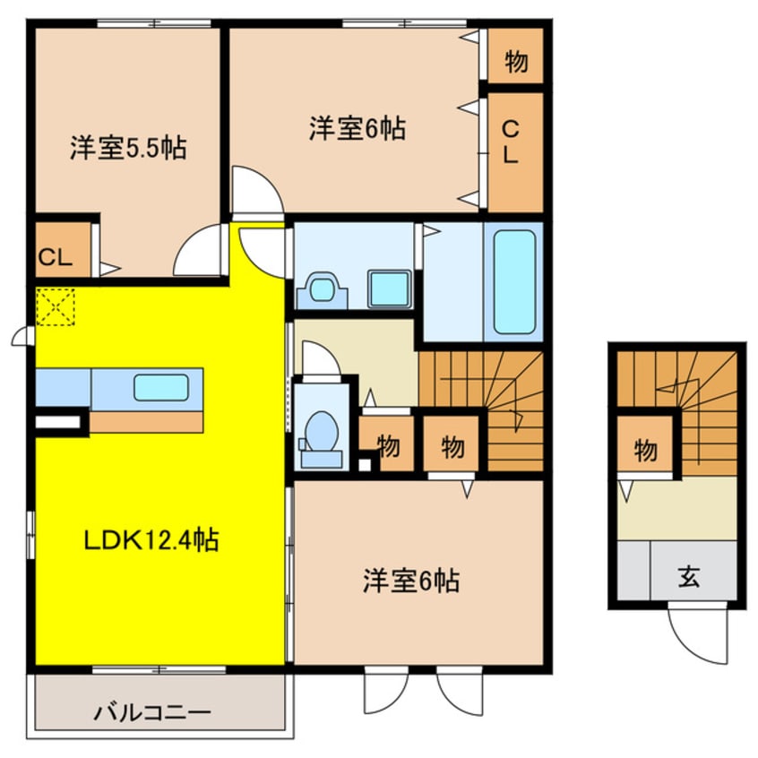 間取図 ＧＲＡＣＥ　ＫＵＭＡＮＯ　Ⅲ