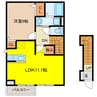 イノセント　フェアリー 1LDKの間取り