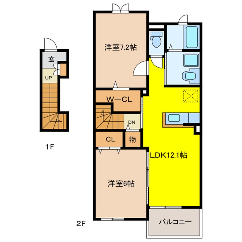 間取図 エスポワール輪之内Ⅱ