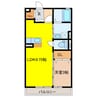 Ｄ`maison垂井　B棟 1LDKの間取り