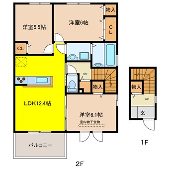 間取図 セジュール・ラ・ルーチェ