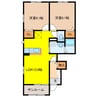 フランメゾンＢ 2LDKの間取り