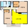 ティアラ 2LDKの間取り