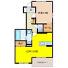 リュ　クレール 1LDKの間取り