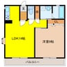 コーポラスシェトア 1LDKの間取り