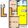 スリー・フィールド 2LDKの間取り