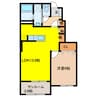 エストレア 1LDKの間取り