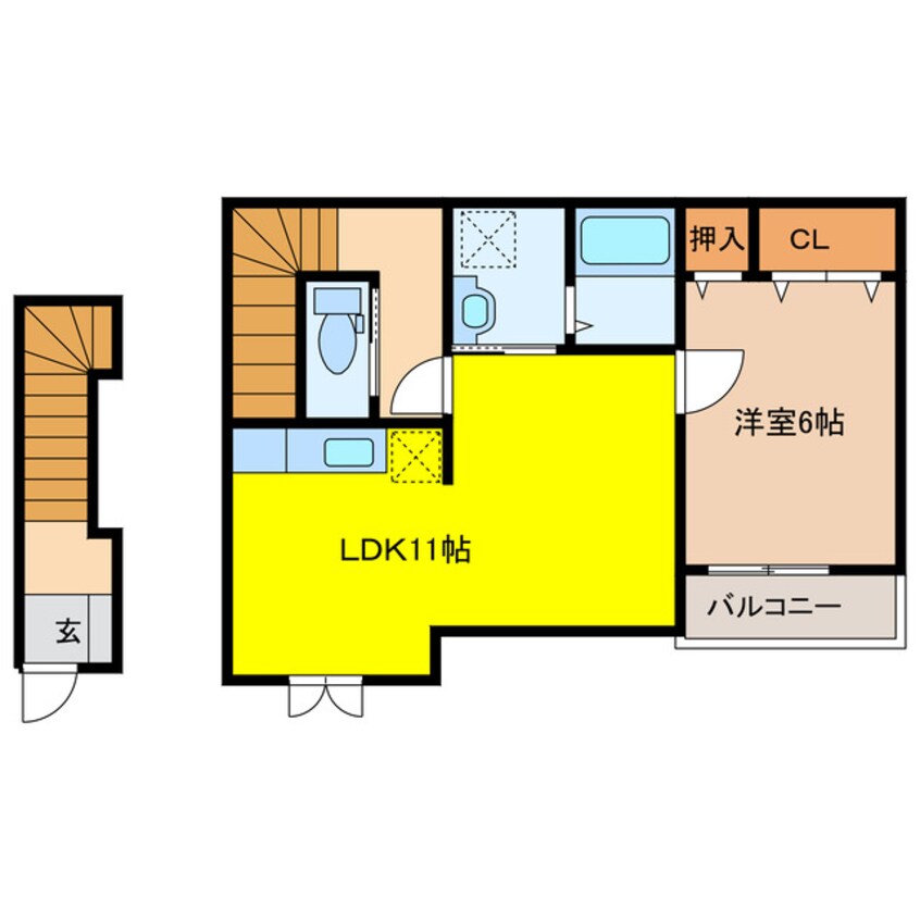 間取図 シェモア