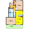 グラッツィア 2DKの間取り