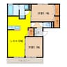 セレーノ 2LDKの間取り