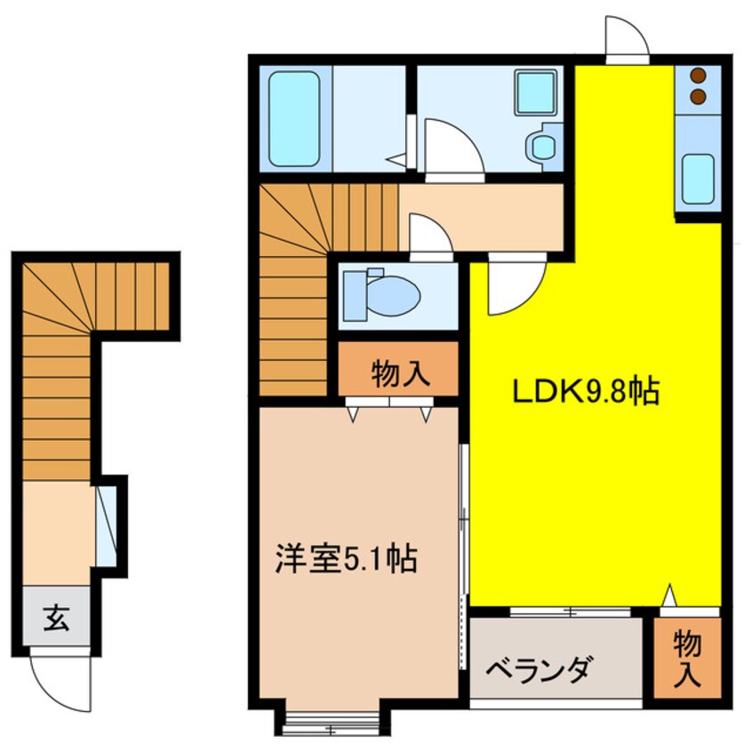 間取図 カーザ・ミーア
