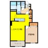 シャンブル　クレールⅡ 1LDKの間取り