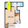 コンフォートビブレ 1Kの間取り