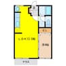 フォーブル小泉 1LDKの間取り